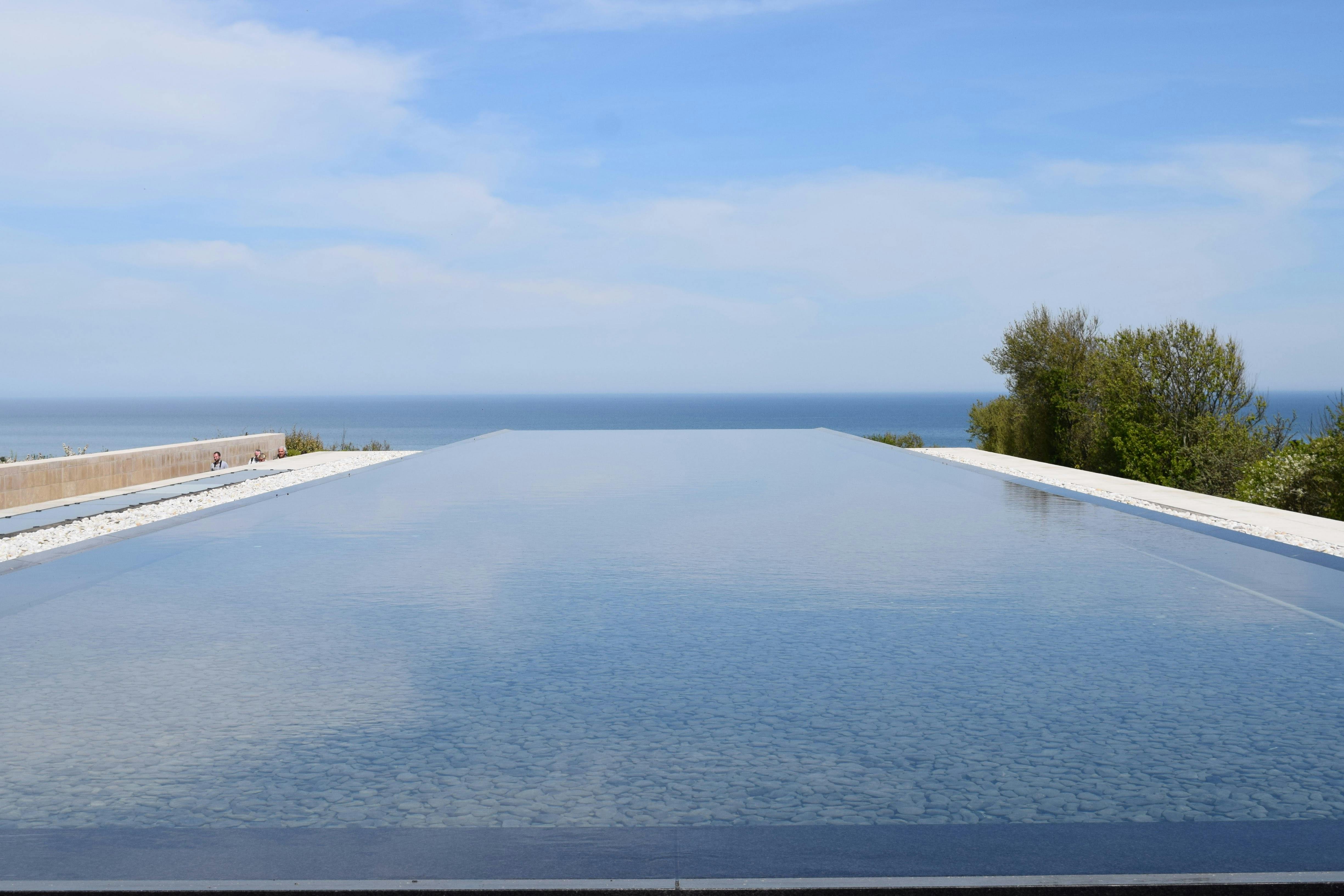 Luxury infinity pool overlooking the ocean